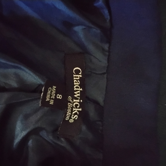 Chadwicks of Boston Navy Blazer - size 8 - new condition - Picture 3 of 3